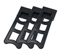 10 pezzi cornice cavalletto posteriore in plastica supporto supporto supporto per display immagine (nero)