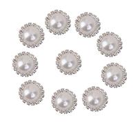 10 pezzi cristallo perline bottoni albero decorazione fai da te 21 mm bianco