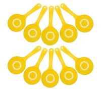 10 Pezzi Cucchiaio per Riso Giapponese Antiaderente in Pp Giallo | Pressa Riso Facilità, Resistente al Calore, Separazione Semplice, per Cucine Professionali e Sushi