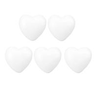 10 Pezzi Cuore Solido in Schiuma Bianca per Fai, Matrimoni | Decorazione per San Valentino, Progetto Scolastico Creativo, Può essere Incollato, Tagliato e Appuntato