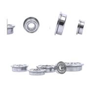 10 pezzi Cuscinetti a sfere flangiati F604ZZ F623ZZ F624ZZ F625ZZ F684ZZ F688ZZ F695ZZ Parti for stampanti 3D Cuscinetti for pulegge a gola profonda(F624ZZ(4X13X5mm))