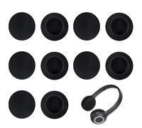 10 Pezzi Cuscinetti Auricolari Per Cuffie, 50 Mm Cuscinetti in Schiuma, Cuscinetti Di Ricambio in Schiuma Nera Pad Audio Ricambio Neri Per Sennheiser PX100 PX130 PX100II PX131 PC30 PX80