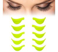 10 Pezzi Cuscinetti in Silicone per Sollevare le Ciglia XS/S/M/L/XL Bigodino per Ciglia Crea Ciglia a Grappolo Bigodini in Silicone Riutilizzabili Fai Da Te Strumento di Trucco (Verde)