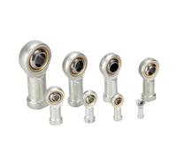 10 pezzi Cuscinetto a sfere femmina Cuscinetto a snodo con occhiello di pesce Cuscinetto oscillante Strumenti M3 M4 M5 M6 M8 M10 M12 M14 M16 M18 M20 M36(M3x0.5,Right Thread)