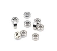 10 pezzi cuscinetto in miniatura 681ZZ 1,5x4x2mm ABEC-7 cuscinetti a sfera in metallo scudo ruota rullo giocattolo modello