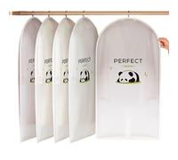 10 Pezzi Custodia Porta Abiti, PEVA Buste Per Abiti,Vestiti Con Cerniera, Custodie Copri Abiti Per Camicie, Giacche, Abiti, Maglioni(Panda,XL)