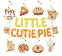 10 pezzi Cutie Pie Baby Shower Banner Swirls Decorazioni Set