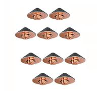 10 pezzi D28/D32 Ugello di taglio laser Testa di taglio laser in fibra a doppio strato ad alta velocità, Chrome-plated double-layer laser nozzle D28H15 Hole diameter 2.0mm