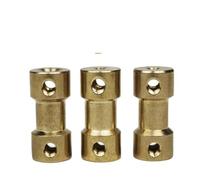 10 pezzi D9*L20 3 mm/3,17 mm/4 mm/5 mm/6 mm giunto flessibile for albero motore in ottone, connettore di trasmissione del motore(3 X 4)