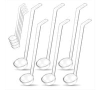 10 pezzi da 1,2 once di piccolo mestolo in plastica trasparente per servire il condimento