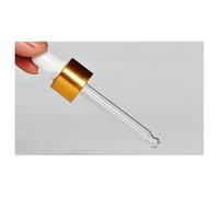 10 pezzi da laboratorio da 5 ml, 10 ml, 15 ml, 20 ml, 30 ml, 50 ml, 100 ml in vetro trasparente for flaconi essenziali con contagocce in vetro(50ml)