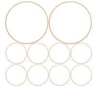 10 pezzi da ricamo ricamo a cerchio telaio di bambù di bambù fai -da -te dimora