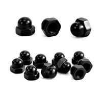 10 Pezzi Dadi Ciechi M6 Esagonali Dadi Per Cappello in Acciaio Inossidabile A2 V2A Conforme Allo DIN 1587 Dado Cieco Calotta Nero Per Viti Barre Filettate Bulloni Filettati