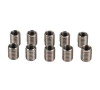 10 Pezzi Dado di Riduzione Filettatura, Manicotto di Riparazione in Acciaio Inossidabile Filettatura Femmina M10x1,5mm Filettatura Maschio M12x1,75mm, Dado di Conversione Manicotto Filettato Femm