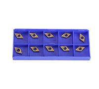 10 pezzi DCMT070202 Inserti in carburo, strumenti di tornitura del tornio CNC pesante per acciaio e acciaio inossibile, set di taglio indicizzabile 12x7 mm con involucro
