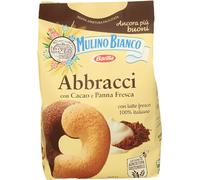 10 pezzi di abbracci mulino bianco biscotti con cacao e panna - 350 gr