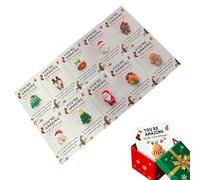 10 pezzi di abbracci natalizi tascabili | Mini Babbo Natale tasche abbracci | Abbracci tascabili natalizi con biglietti commoventi | Simpatico ciondolo in resina per amici, colleghi, personale