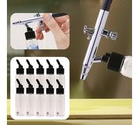 10 pezzi di accessori per bottiglie di vernice per aerografo con angolo 30°