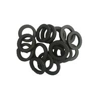 10 pezzi di anelli di tenuta for valvole in grafite PTFE for la tenuta della ghiandola dell'albero della pompa - Alta temperatura e(OD54*ID38*8mmT)