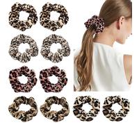 10 Pezzi Di Anelli Per Capelli Con Stampa Leopardata, Anelli Di Capelli Retrò, Anelli Elastici Per Capelli, Accessori Per Capelli Da Donna, Anelli Per Capelli Decorativi Per Acconciature.