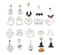 10 pezzi di argilla a tema Halloween taglierina argilla orecchino taglierina argilla stampi argilla orecchino taglierina per argilla gioielli fare