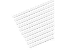 10 pezzi di asta tonda in ABS, barra solida in plastica bianca, lunghezza 250 mm, diametro 1-3 mm, adatta for modelli di tavolo di sabbia fai da te(Diameter 2mm)