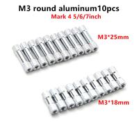 10 pezzi di aste in alluminio argentato M3 x 18mm per telaio drone & UAV