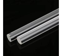 10 pezzi di bacchette di vetro organico acrilico altamente trasparente L 25 cm fai da te modello architettonico artigianale(2mm)