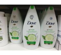 10 pezzi di Bagnodoccia Crema DOVE Go Fresh Da 500ml tè Verde e Cetriolo