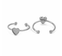 10 pezzi di base per anello regolabile in acciaio inossidabile per la creazione di gioielli, cabochon, impostazioni per anelli, forniture per la creazione di gioielli fai da te - Z1365CS