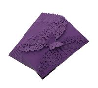 10 pezzi di biglietti d'invito for matrimonio a farfalla, biglietti di compleanno con fiori, biglietti d'invito for il debutto della ragazza, biglietti di auguri for feste con taglio laser e cavità(Pu