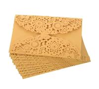 10 pezzi di biglietti d'invito for matrimonio a farfalla, biglietti di compleanno con fiori, biglietti d'invito for il debutto della ragazza, biglietti di auguri for feste con taglio laser e cavità(Go