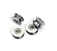10 pezzi di binario di guida del filo Cuscinetti miniaturizzati con scanalatura a V V623 V624ZZ U623ZZ U624ZZ U604ZZ Puleggia della linea V con scanalatura a U(V624ZZ 4x13x6mm P0)