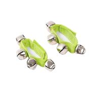 10 pezzi di braccialetti ritmici Jingle Bells, strumenti musicali, regalo for bambini, percussioni a mano, giocattoli for l'apprendimento precoce in età prescolare Per Scuola Party(Green)