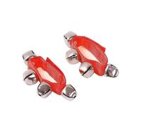 10 pezzi di braccialetti ritmici Jingle Bells, strumenti musicali, regalo for bambini, percussioni a mano, giocattoli for l'apprendimento precoce in età prescolare Per Scuola Party(Red)