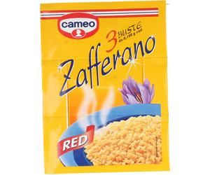 10 pezzi di cameo zafferano red 3bs gr.0,30 (30 bustine)