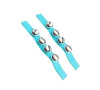 10 pezzi di campanelli da polso, strumenti a percussione, anelli mano in tessuto, accessori for spettacoli for bambini, giocattoli musicali colorati, cinturino Per Scuola Party(Blue)