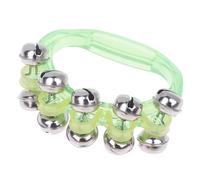10 pezzi di campanellini in metallo a doppia fila, tamburelli a mezzaluna a percussione portatili, strumento musicale for giocattoli con campane Per Scuola Party(Green)