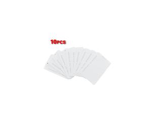 10 pezzi di carta di prossimità RFID bianca da 125 kHz e 0,8 mm
