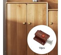 10 pezzi di chiavistello scorrevole con pulsante a molla per porta,