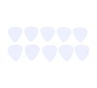 10 pezzi di chitarra acustica Pick White Celluloid Guitar Plectrum Set per strumenti musicali di qualità professionale Playability durevole Playability Electric Classical Guitars