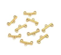 10 pezzi di chiusura a strati in acciaio inossidabile con cauzione per connettore fai da te per gioielli, braccialetti, collane, chiusura a strati per connettore di gioielli, ciondolo sfuso-Z2391G2