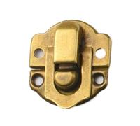 10 Pezzi Di Chiusura In Argento Nichelato for Borse Accessori Hardware for Mobili Scatole Di Legno Stile Minimalista Possono Essere Rivettati(Yellow bronze)