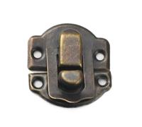 10 Pezzi Di Chiusura In Argento Nichelato for Borse Accessori Hardware for Mobili Scatole Di Legno Stile Minimalista Possono Essere Rivettati(Antique bronze)