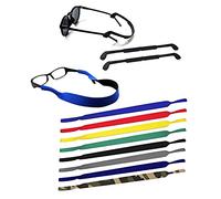 10 pezzi di cinturini per occhiali antiscivolo in neoprene (inclusi due cinturini per occhiali in silicone), utilizzati per gli sport di nuoto, occhiali da sole, occhiali da lettura e occhiali.