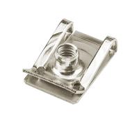 10 pezzi di clip in acciaio inossidabile tipo U con filettatura M6 M5 M4 M8 8 mm 5 mm 6 mm 4 mm dadi a lamella adatti for auto moto scooter ATV ciclomotore(M6)