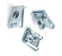 10 pezzi di clip tipo U con filettatura M6 M5 M4 M8 8 mm 5 mm 6 mm 4 mm dadi a lamella adatti for auto moto scooter ATV ciclomotore(M8)