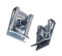 10 pezzi di clip tipo U con filettatura M6 M5 M4 M8 8 mm 5 mm 6 mm 4 mm dadi a lamella adatti for auto moto scooter ATV ciclomotore(M6)