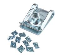 10 pezzi di clip tipo U con filettatura M6 M5 M4 M8 8 mm 5 mm 6 mm 4 mm dadi a lamella adatti for auto moto scooter ATV ciclomotore(M6)