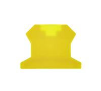 10 pezzi di copertura terminale D-UK 2.5 for morsettiera UK-2.5B, quattro colori, piastra terminale, morsettiere for guida DIN, accessori, cappucci terminali(Yellow)